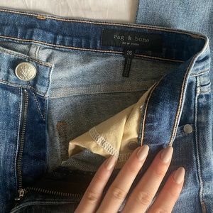 Rag & Bone Metallic Dipped Jeans